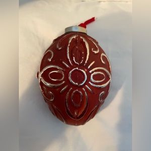 X Large Red/Gold Statement Christmas Holiday Ornament